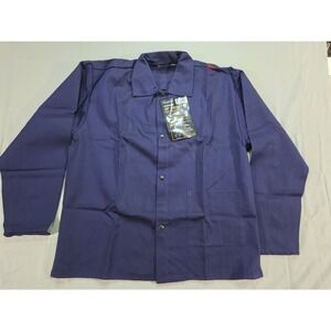 Tillman Mens XL Utility Jacket Navy Blue Button Snaps Flame Retardant NWT C6